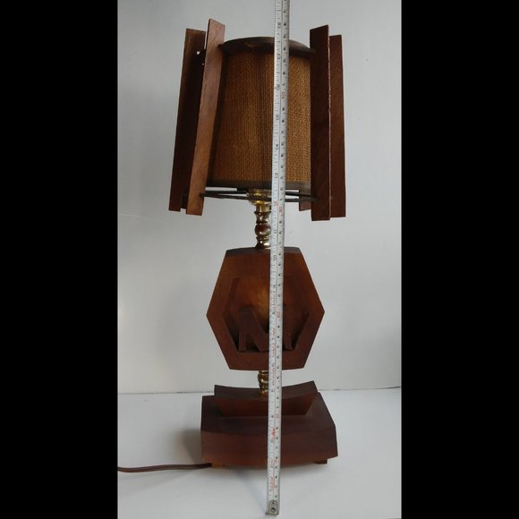 Vintage Mid Century Wooden Molson Beer Logo Bar Lamp - ULTRA RARE - Picture 5 of 14